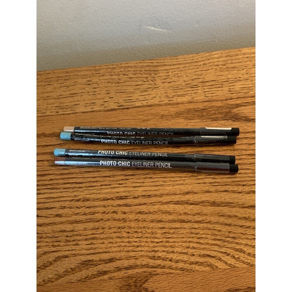 (4) City Color Photo Chic Eyeliner Pencil Eye Liner Bermuda Bonfire Naked NEW SE